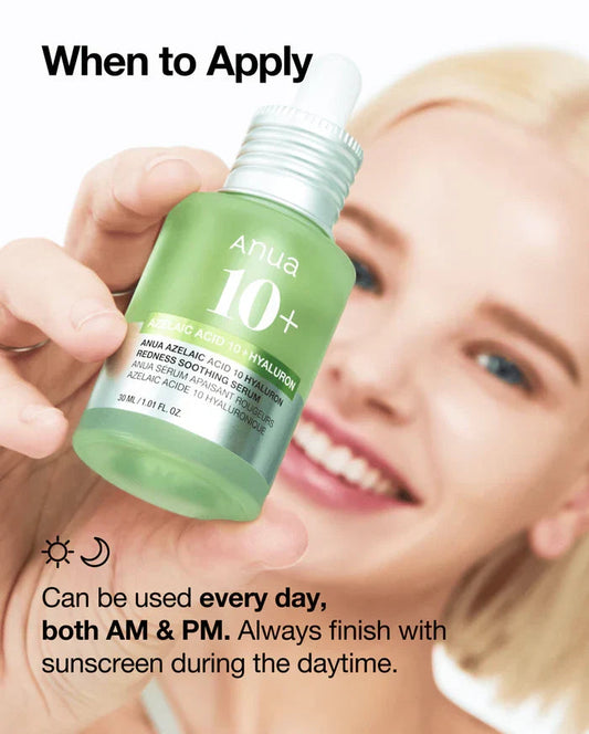 Anua Azelaic Acid 10 Hyaluron Redness Soothing Serum Glow Crush Beauty