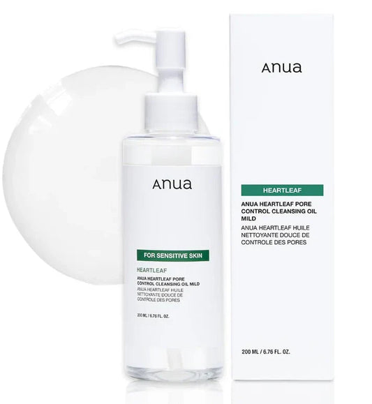 Anua Heartleaf Pore Control Cleansing Oil Mild - Sensitive Skin Glow Crush Beauty