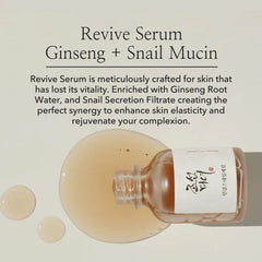 Beauty Of Joseon Ginseng + Snail Mucin Revive Serum Glow Crush Beauty
