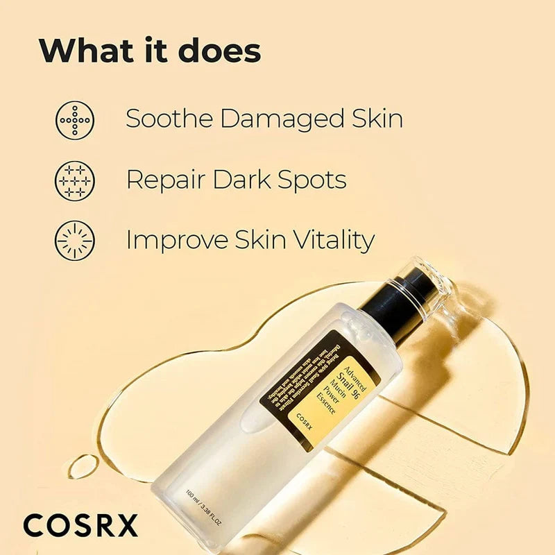 COSRX Advanced Snail 96 Mucin Power Essence Glow Crush Beauty