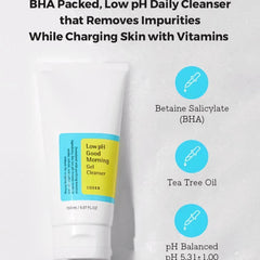 COSRX Low pH Good Morning Cleanser Glow Crush Beauty