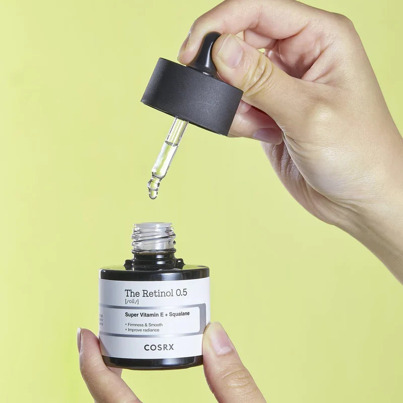 COSRX The Retinol 0.5 Oil Super Vitamin E + Squalane Glow Crush Beauty