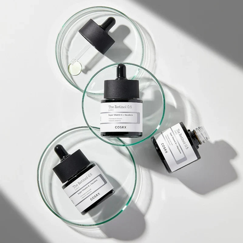 COSRX The Retinol 0.5 Oil Super Vitamin E + Squalane Glow Crush Beauty