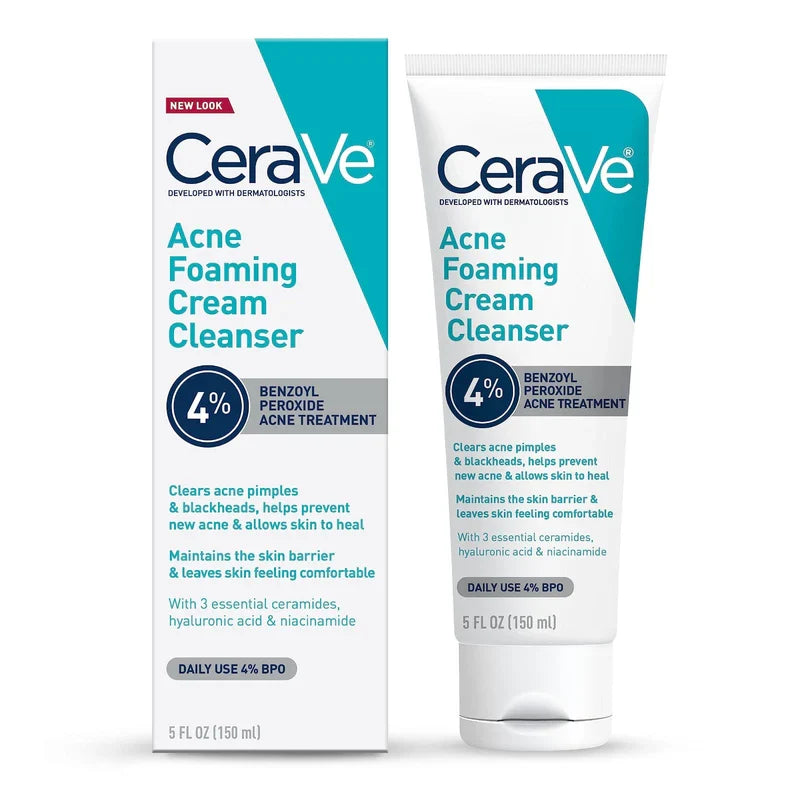 CeraVe Acne Foaming Cream Cleanser Glow Crush Beauty