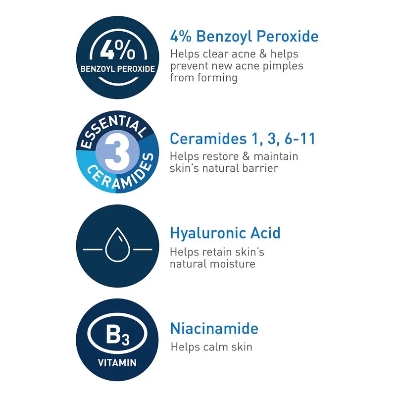 CeraVe Acne Foaming Cream Cleanser Glow Crush Beauty