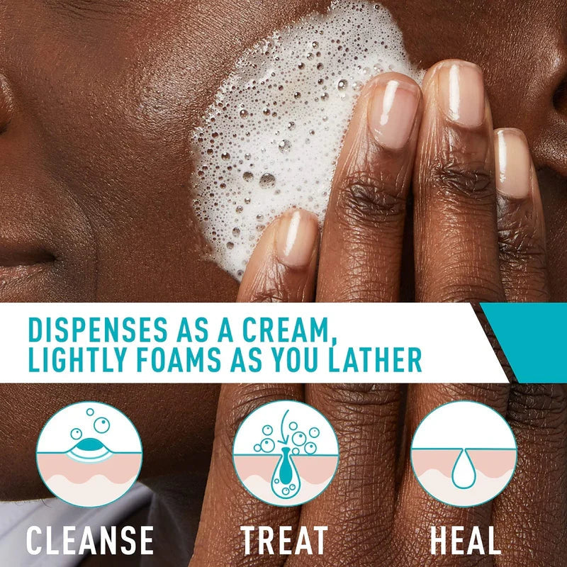 CeraVe Acne Foaming Cream Cleanser Glow Crush Beauty