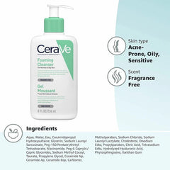 CeraVe Foaming Cleanser for Normal to Oily Skin Glow Crush Beauty
