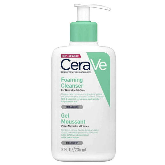 CeraVe Foaming Cleanser for Normal to Oily Skin Glow Crush Beauty