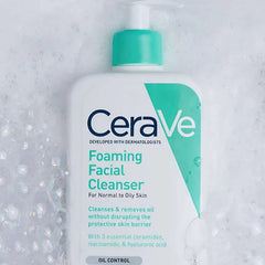 CeraVe Foaming Facial Cleanser for Normal to Oily Skin Glow Crush Beauty
