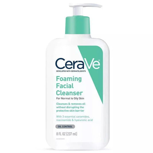 CeraVe Foaming Facial Cleanser for Normal to Oily Skin Glow Crush Beauty
