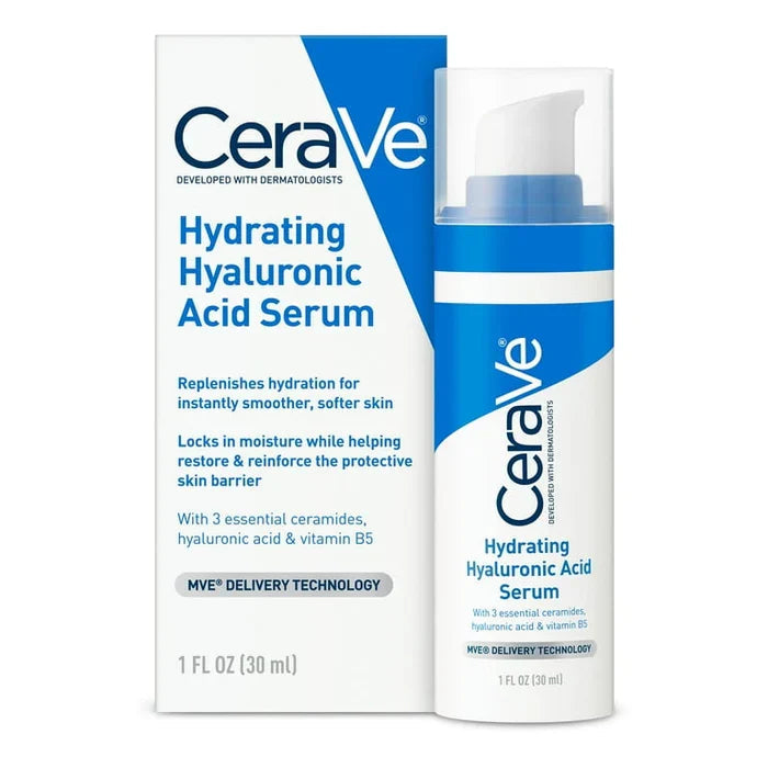 CeraVe Hydrating Hyaluronic Acid Serum Glow Crush Beauty