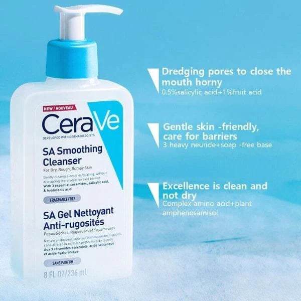 CeraVe SA Smoothing Cleanser Glow Crush Beauty