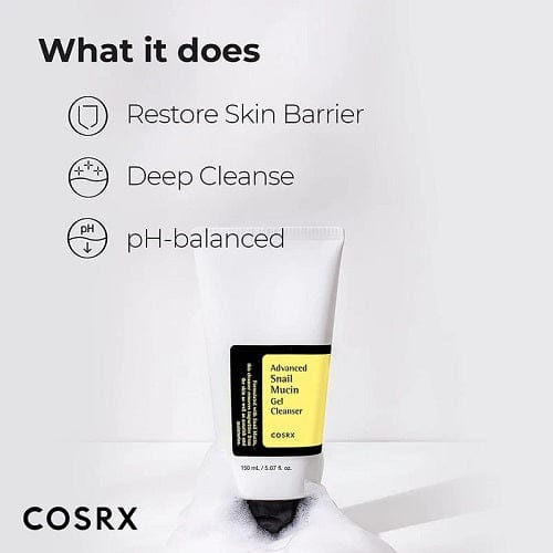 COSRX Advanced Snail Mucin Gel Cleanser Glow Crush Beauty