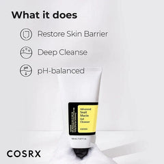 COSRX Advanced Snail Mucin Gel Cleanser Glow Crush Beauty