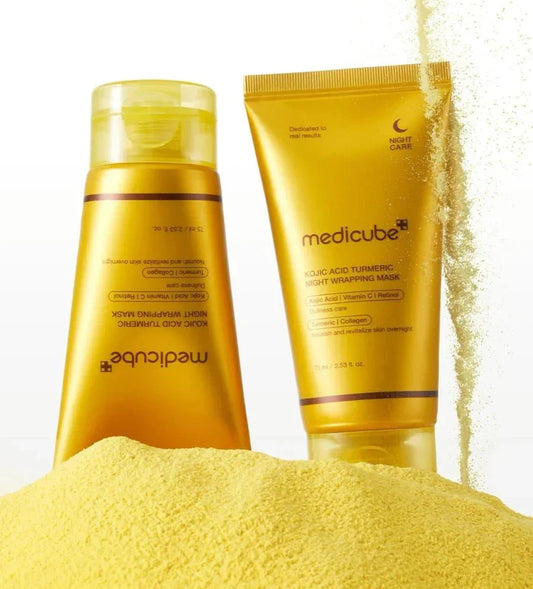 MEDICUBE Kojic Acid Turmeric Night Wrapping Mask Glow Crush Beauty