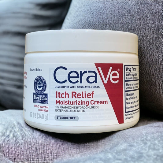 CeraVe Itch Relief Moisturising Cream Glow Crush Beauty