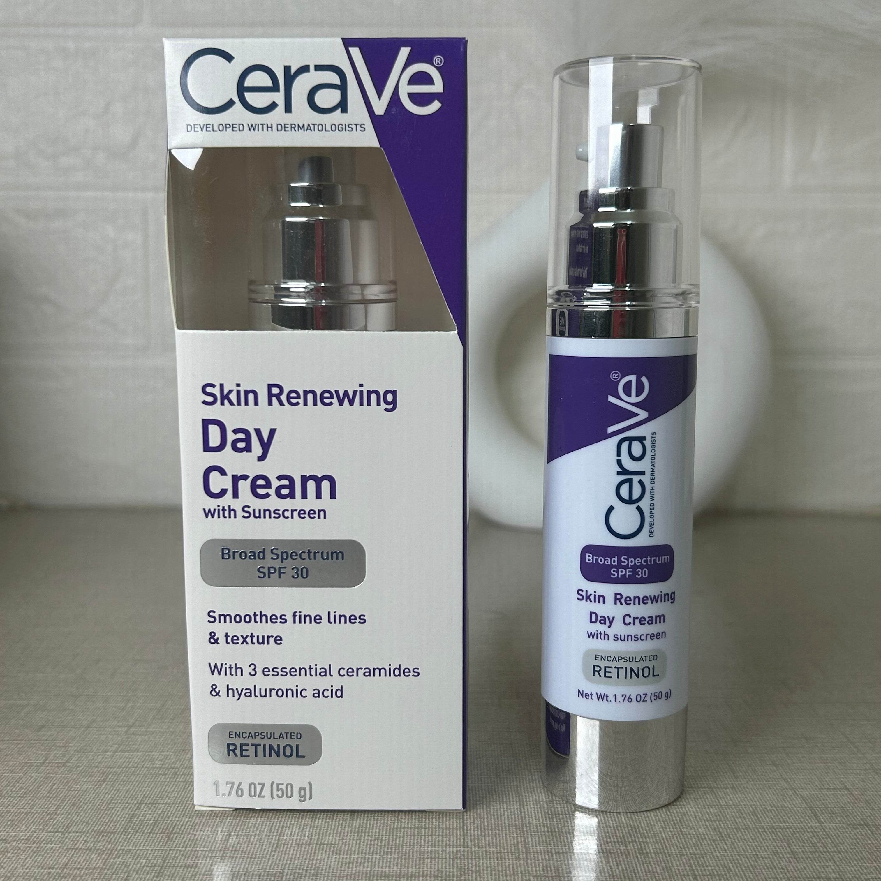 Cerave Skin Renewing Day Cream With Sunscreen SPF 30 Glow Crush Beauty
