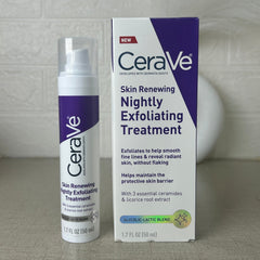 Cerave Skin Renewing Nightly Exfoliating Treatment Glow Crush Beauty