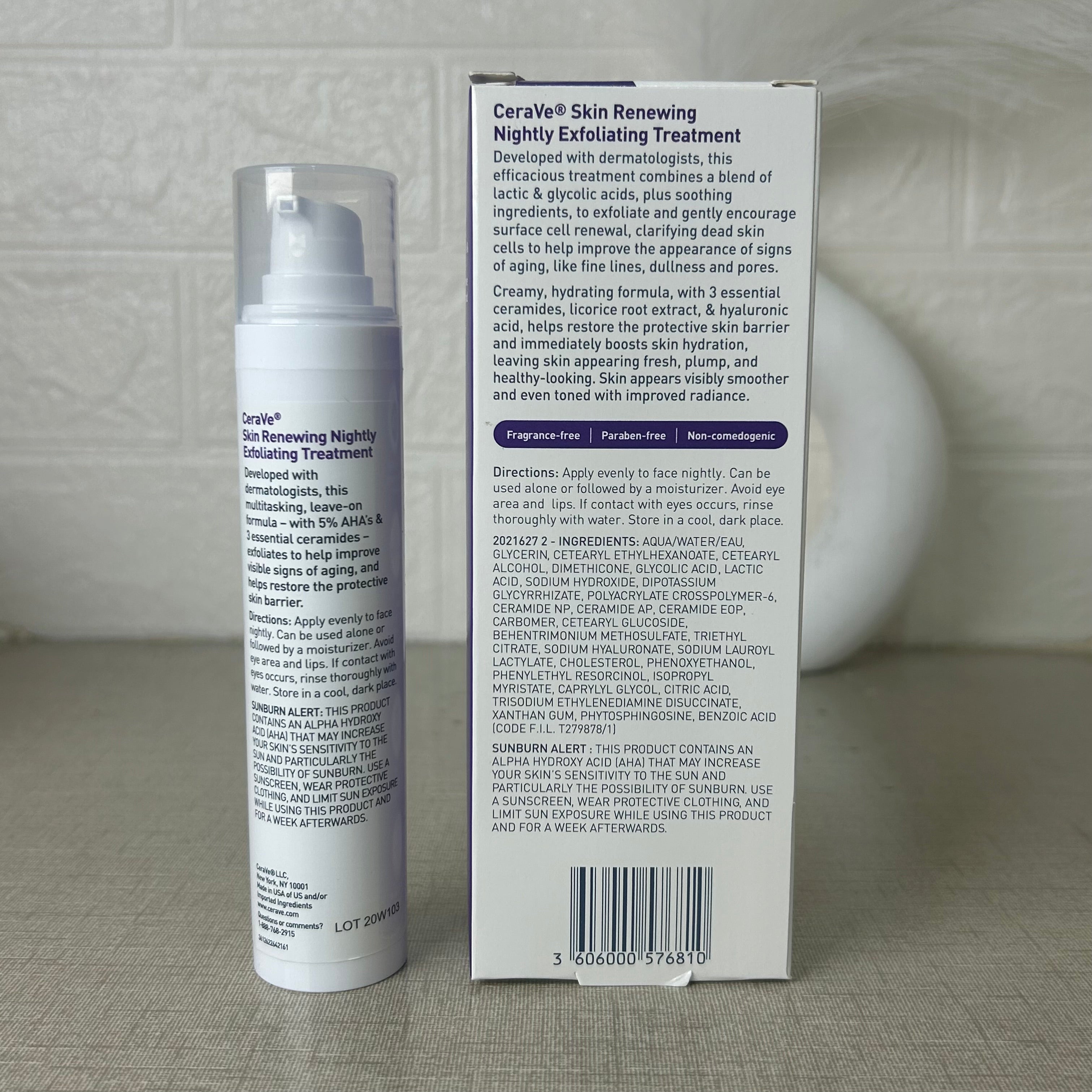 Cerave Skin Renewing Nightly Exfoliating Treatment Glow Crush Beauty