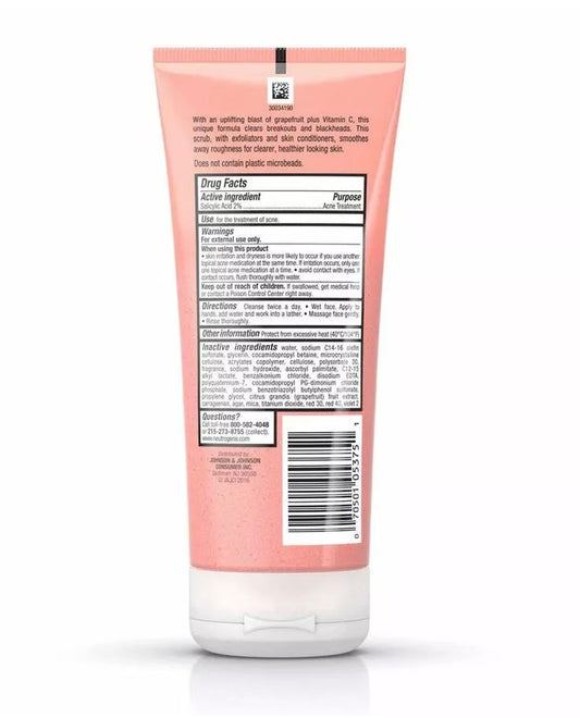 Neutrogena Oil-Free Acne Wash Foaming Scrub - Pink Grapefruit Glow Crush Beauty