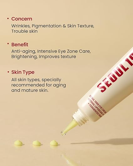 SEOUL 1988 Eye Cream – Retinal Liposome 4% + Fermented Bean Glow Crush Beauty