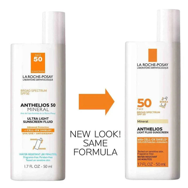 La Roche-Posay Anthelios Light Fluid Mineral Sunscreen SPF 50 Glow Crush Beauty