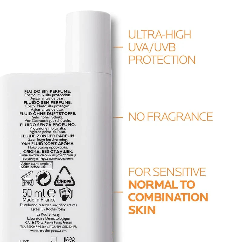 La Roche-Posay Anthelios UVMune 400 Invisible Fluid SPF50+ Glow Crush Beauty