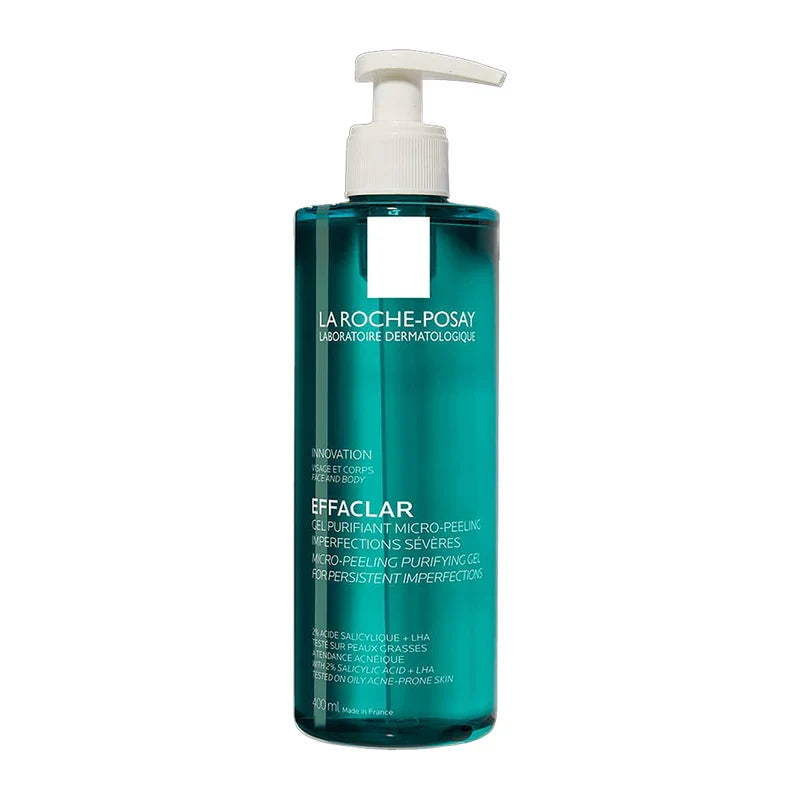 La Roche-Posay EFFACLAR Micro Peeling Purifying Gel cleanser Glow Crush Beauty