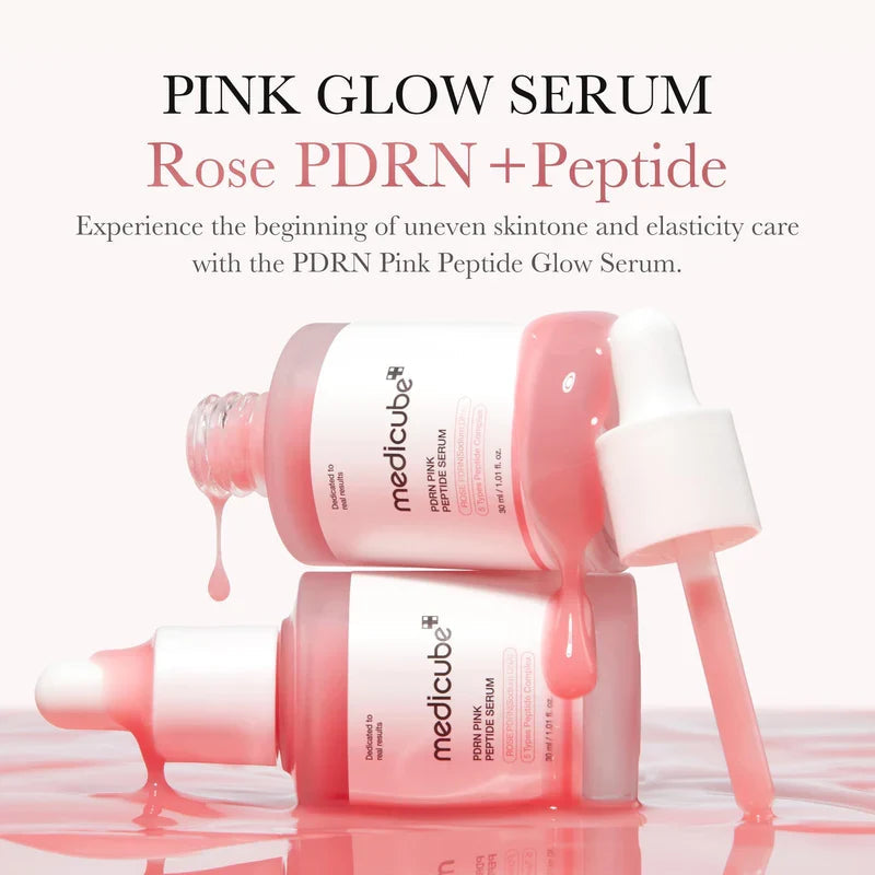 Medicube PDRN Pink Peptide Serum Glow Crush Beauty