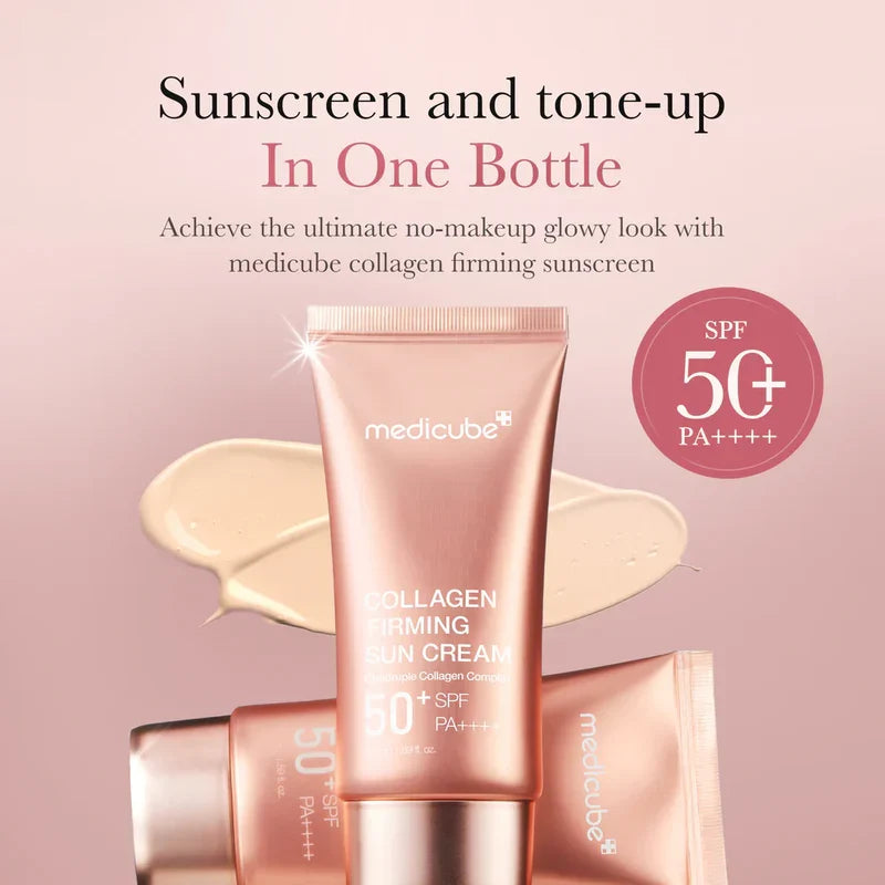 Medicube Collagen Firming Sun Cream 50+SPF PA++++ Glow Crush Beauty