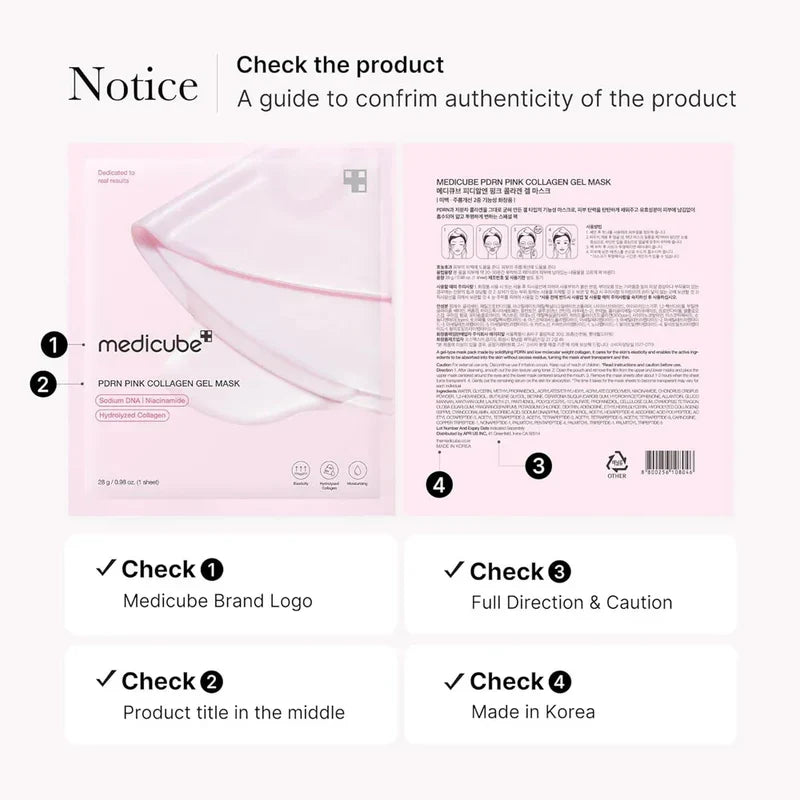 Medicube PDRN Pink Collagen Gel Mask Glow Crush Beauty