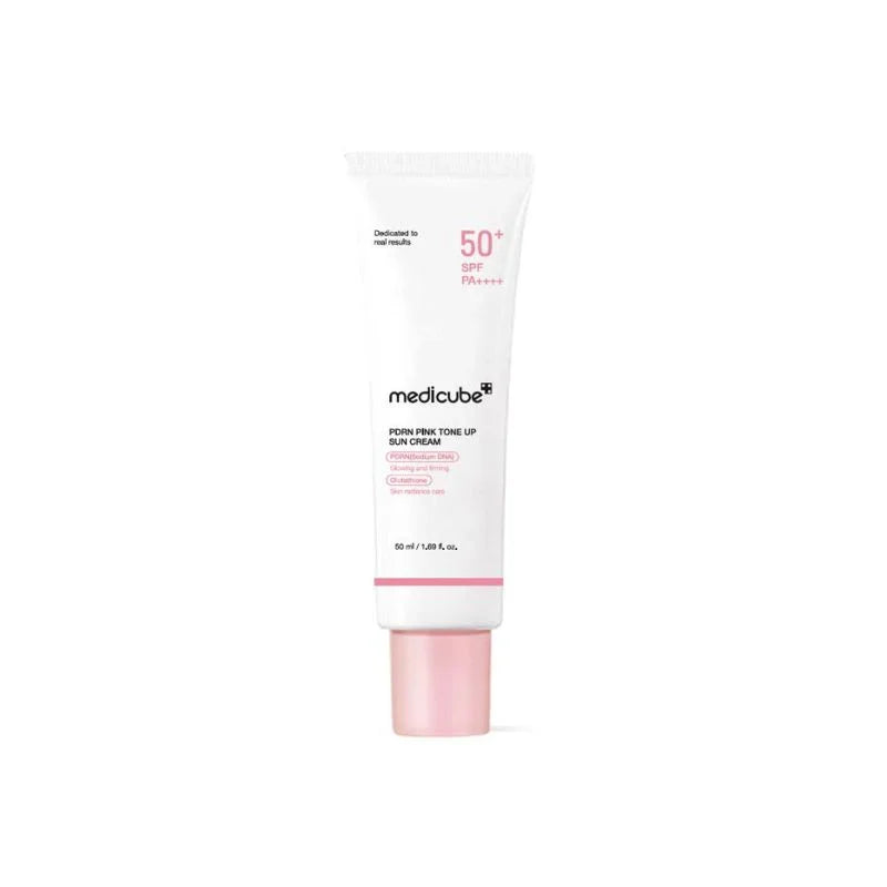 Medicube PDRN Pink Tone Up Sun Cream Glow Crush Beauty