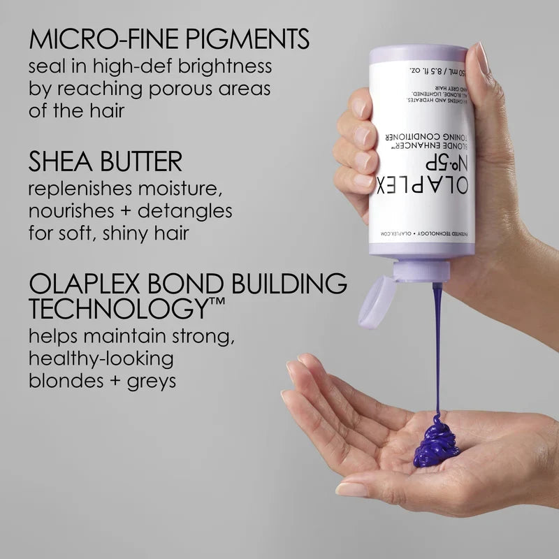 OLAPLEX Nº.5P Blonde Enhancer Toning Conditioner Glow Crush Beauty