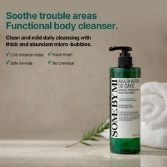 SOME BY MI AHA BHA PHA 30 Days Miracle Acne Clear Body Cleanser 400ml Glow Crush Beauty