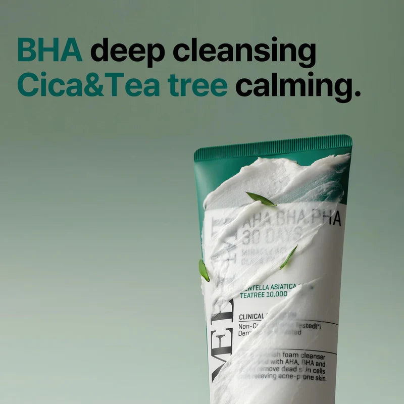 SOME BY MI AHA BHA PHA 30 Days Miracle Acne Clear Foam 100ml Glow Crush Beauty