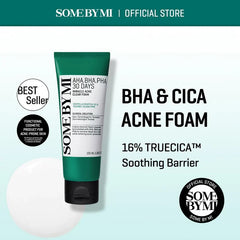 SOME BY MI AHA BHA PHA 30 Days Miracle Acne Clear Foam 100ml Glow Crush Beauty