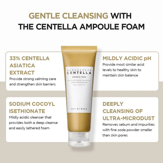 Skin1004 Madagascar Centella Ampoule Foam Glow Crush Beauty