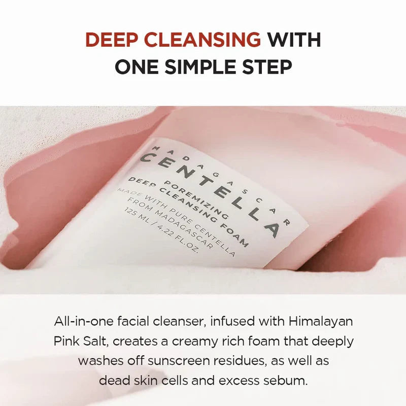 Skin1004 Madagascar - Centella Poremizing Deep Cleansing Foam 125ml Glow Crush Beauty