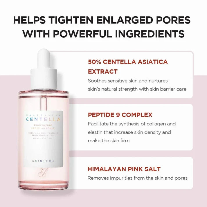 Skin1004 Madagascar - Centella Poremizing Fresh Ampoule Glow Crush Beauty