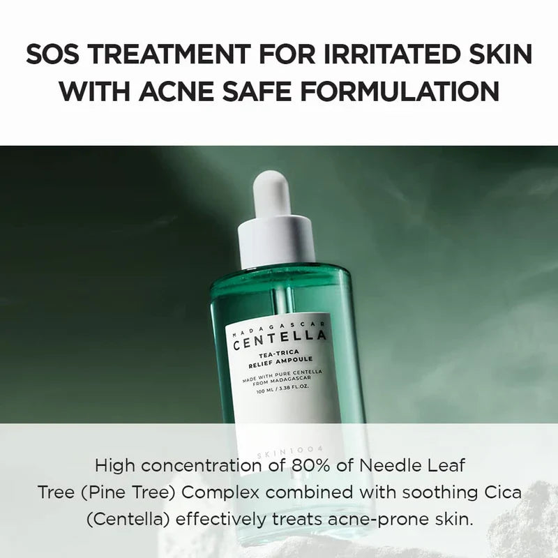 Skin1004 Madagascar - Centella Tea-Trica Relief Ampoule 100ml Glow Crush Beauty