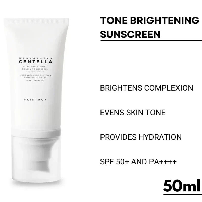Skin1004 Madagascar Centella Tone Brightening Tone-Up Sunscreen SPF50 50ml Glow Crush Beauty