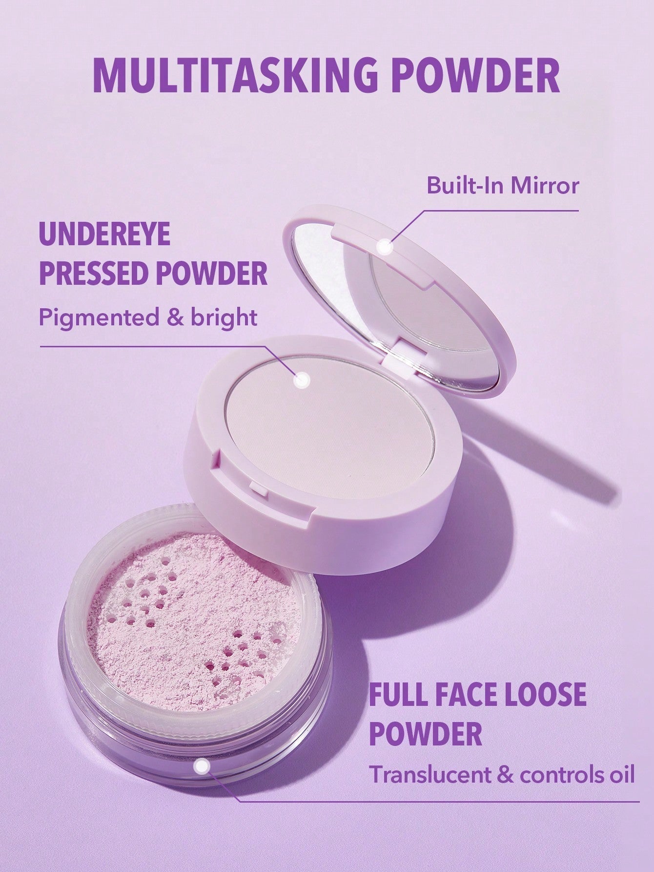 Sheglam Insta-Ready Face & Under Eye Setting Powder Duo Glow Crush Beauty
