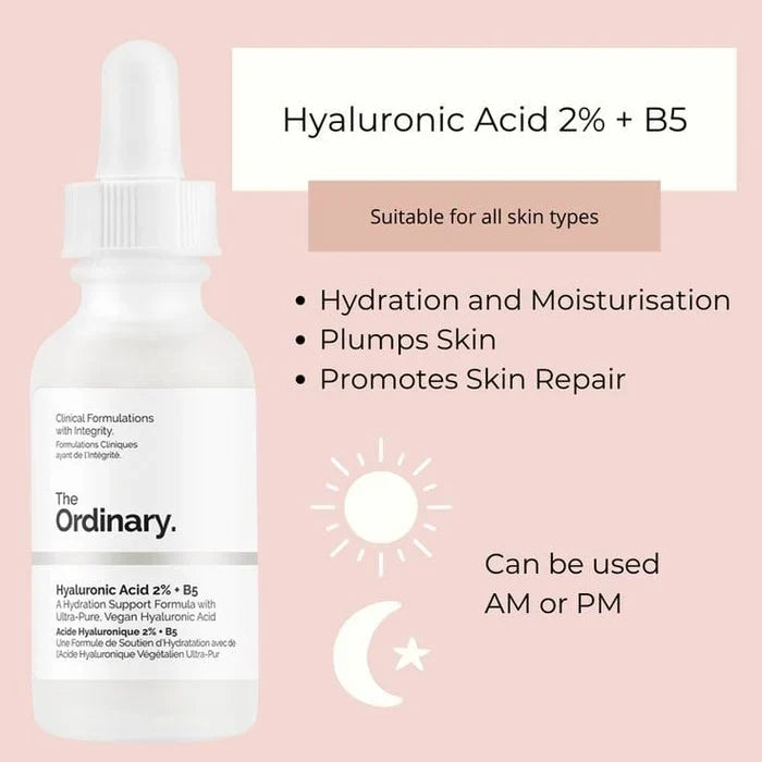 The Ordinary Hyaluronic Acid 2% + B5 Glow Crush Beauty