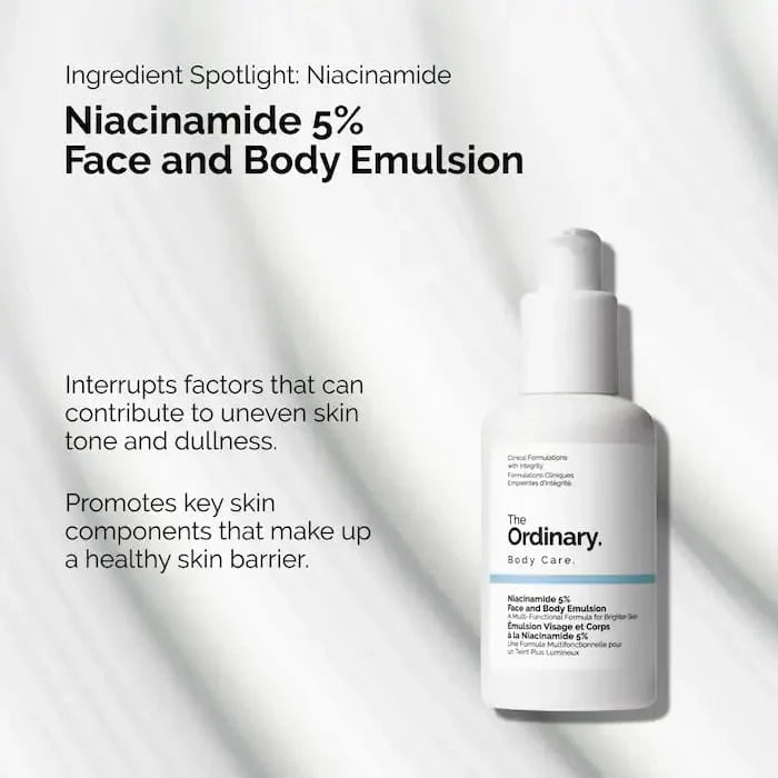 The Ordinary Niacinamide 5% Face and Body Emulsion Glow Crush Beauty