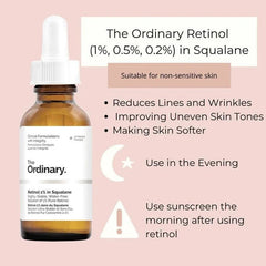 The Ordinary Retinol 1% In Squalane Glow Crush Beauty