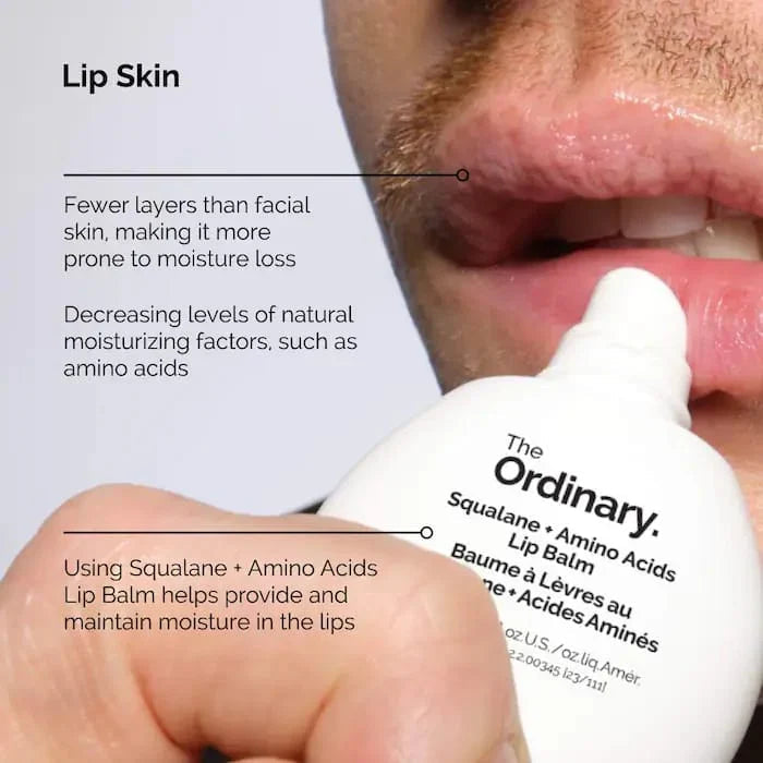 The Ordinary Squalane + Amino Acids Lip Balm Glow Crush Beauty