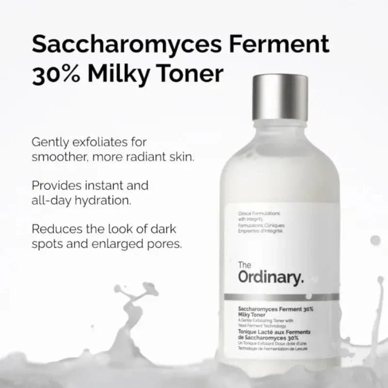 The Ordinary Saccharomyces Ferment 30% Milky Toner Glow Crush Beauty