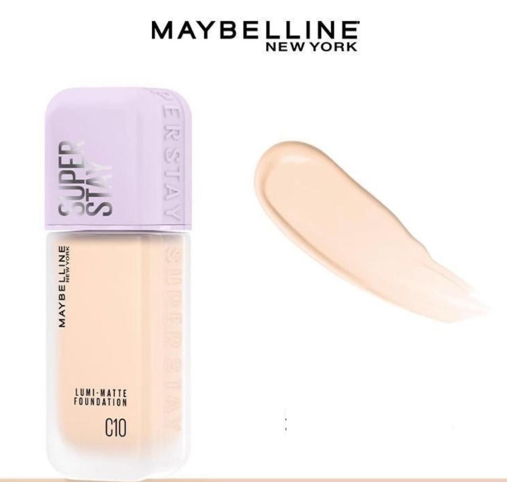MAYBELLINE NEW YORK SUPER STAY LUMI-MATTE FOUNDATION Glow Crush Beauty