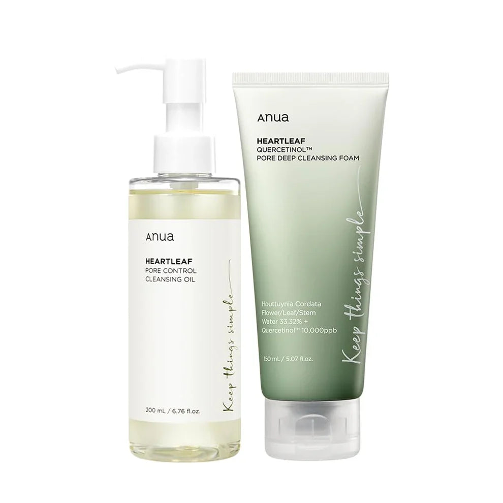 ANUA | Double Cleanser Duo for Facial Cleansing Glow Crush Beauty
