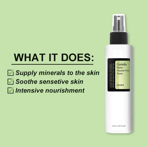 COSRX Centella Water Alcohol-Free Toner Glow Crush Beauty